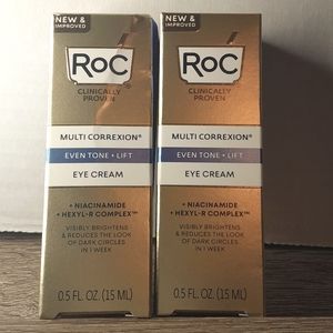 Roc Multi Correxion Even Tone Eye Cream Niacinamide* Hexyl R Complex Bundle (2)